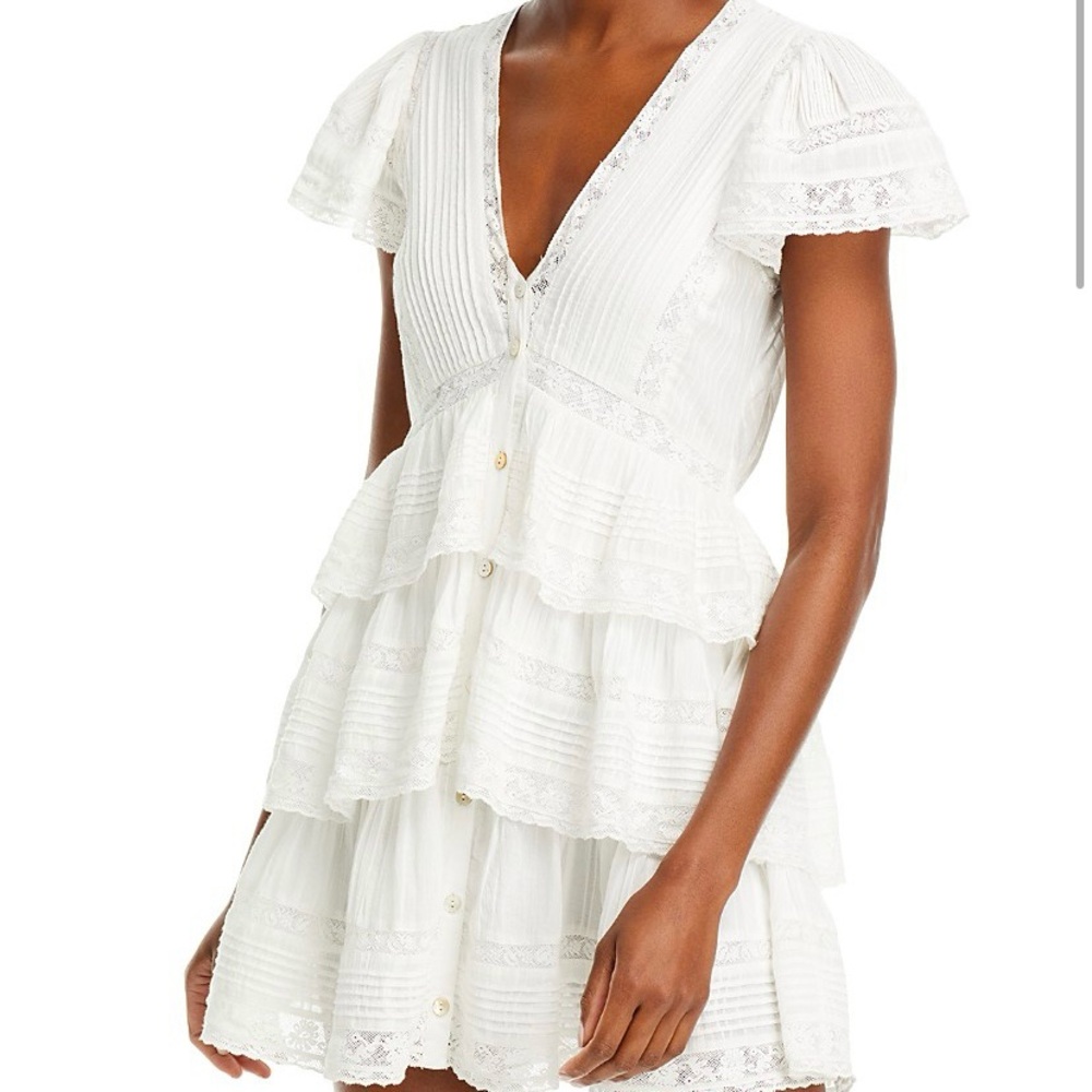 LoveShackFancy White Mini Dress